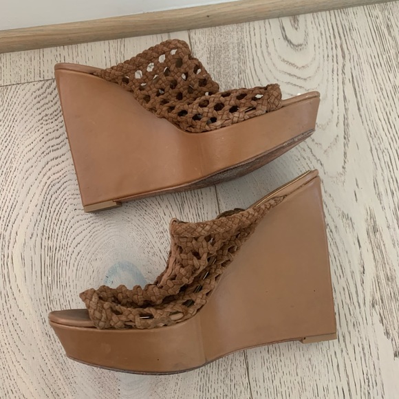 Mark + James Brown Woven Wedges - Picture 5 of 6